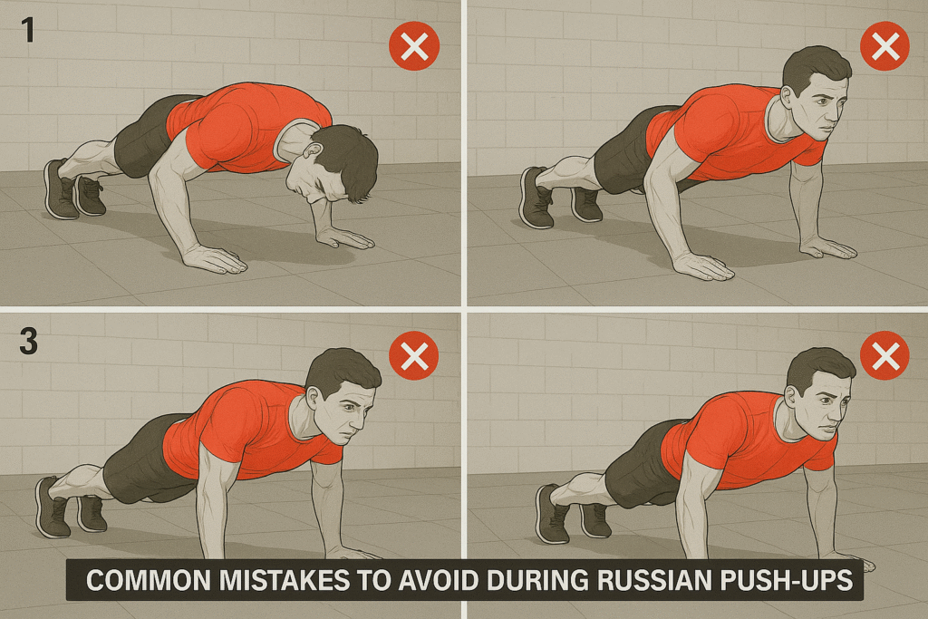 Common mistakes to avoid during russian pushups Common mistakes to avoid during russian pushups
